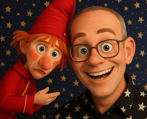 Marcel en Jan Klaassen in Pixarstijl