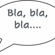 Tekstballon Blablabla