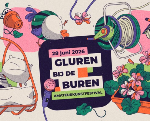 Gluren bij de buren logo